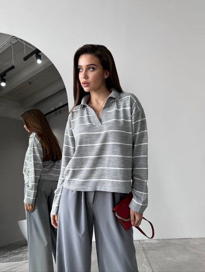 Women's casual striped sweater NOVAE