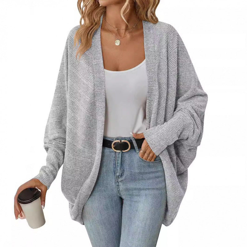 Women's casual cardigan with oversized cut and relaxed sleeves NOVAE