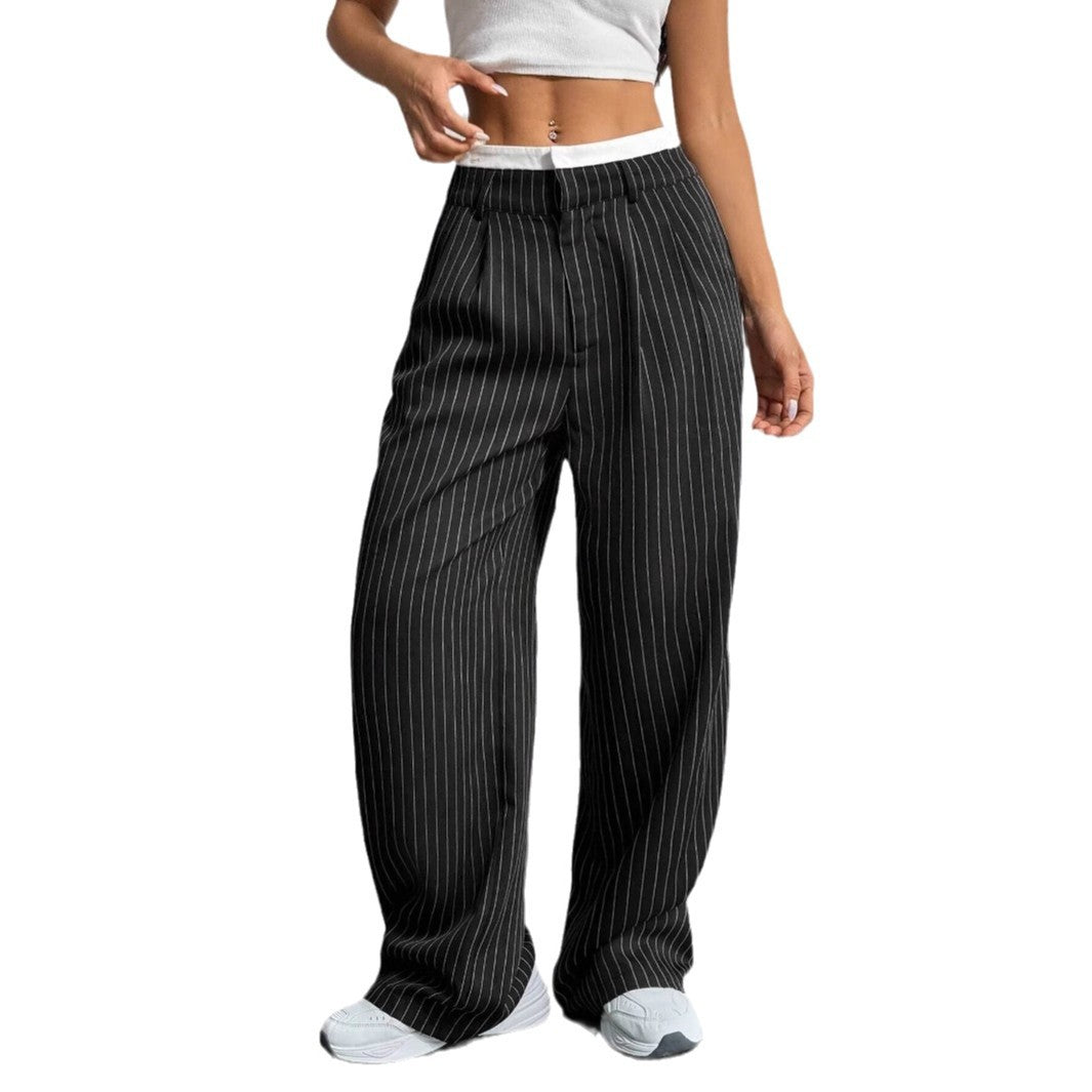 Women's fashionable high-waisted disc trousers NOVAE