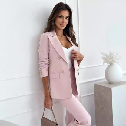 Women's Elegant Blazer with Double Buttons and Modern Details NOVAE