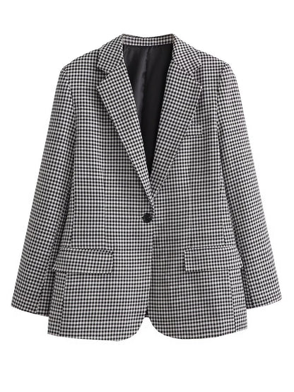 Women's tailored blazer with elegant lapels and practical pockets NOVAE