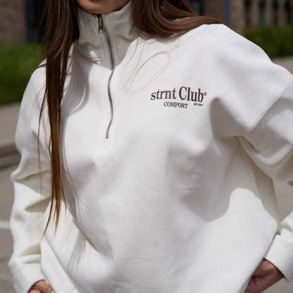 Women's half-zip hoodie with a relaxed fit NOVAE