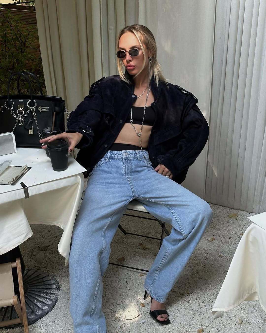 Women's oversized velor jacket NOVAE