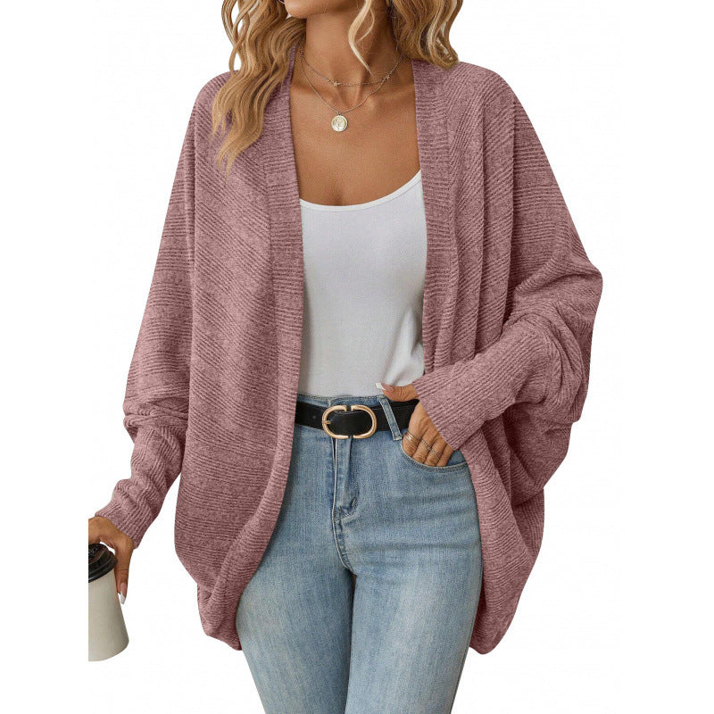 Women's casual cardigan with oversized cut and relaxed sleeves NOVAE