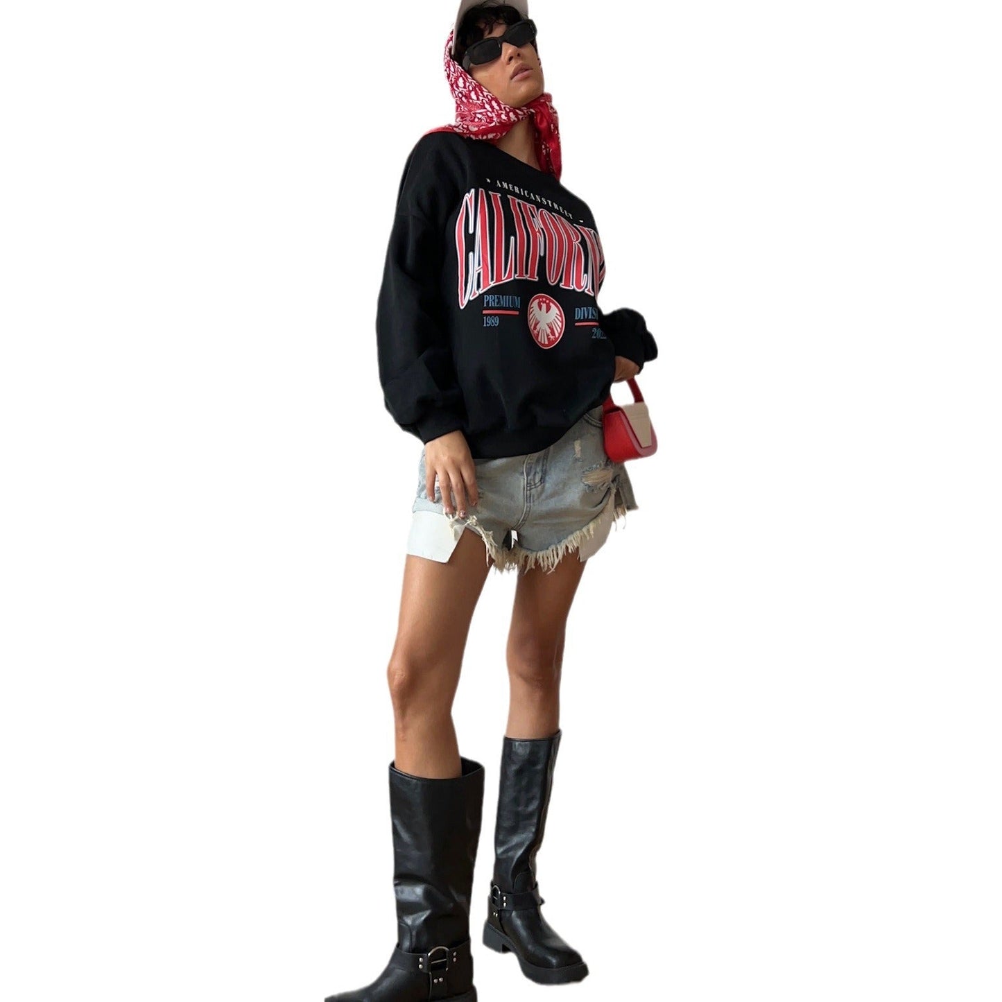 Women's elegant maxi skirt with high slit and flowing cut NOVAE