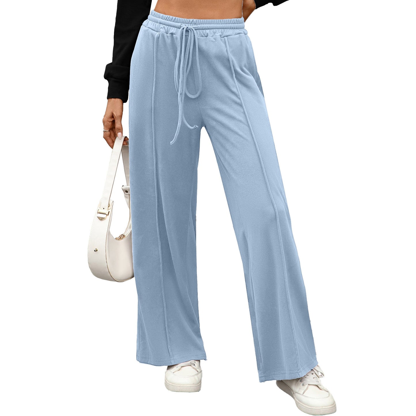 Women's casual harem pants made of high-quality material with elastic waistband NOVAE
