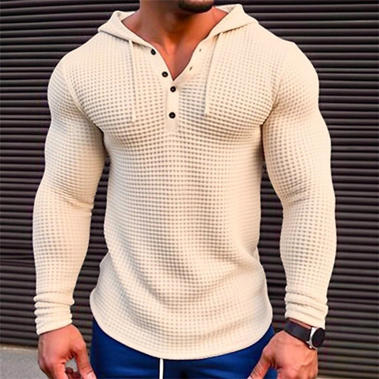 Men's hoodie with structured design and collar NOVAE