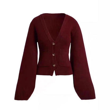 Women's cardigan with a wide cut and decorative buttons NOVAE