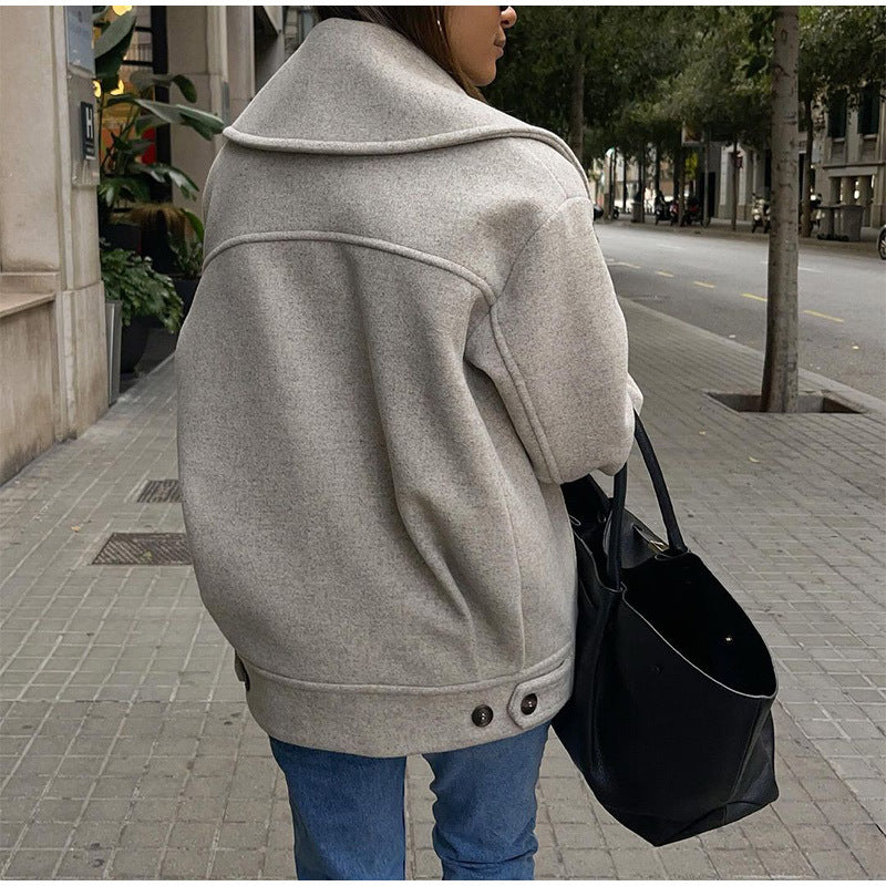 Women's oversized wool coat NOVAE