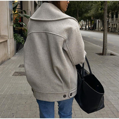 Women's oversized wool coat NOVAE