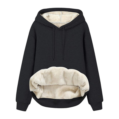 Women's Cozy Hoodie with Fleece Lining and Kangaroo Pocket NOVAE