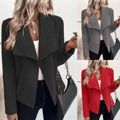 Women's Waffle Textured Blazer NOVAE