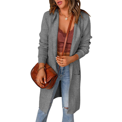 Women's cardigan in a casual oversized style with pockets NOVAE