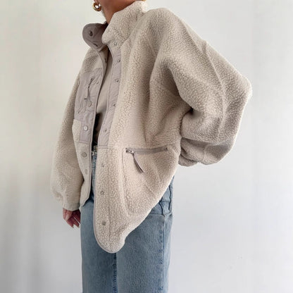 Women's oversized fleece jacket NOVAE