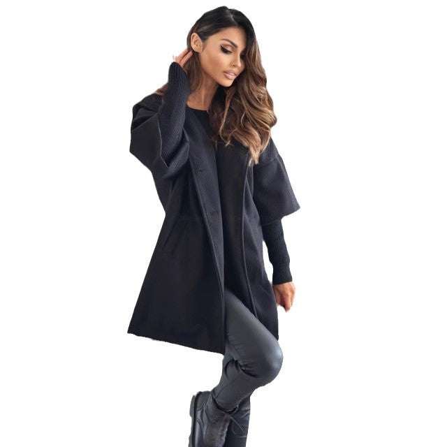 Women's hooded coat made of high-quality material with a structured design NOVAE