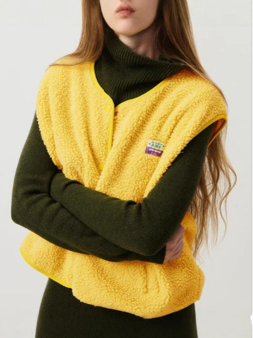 Women's lined vest with side pockets NOVAE