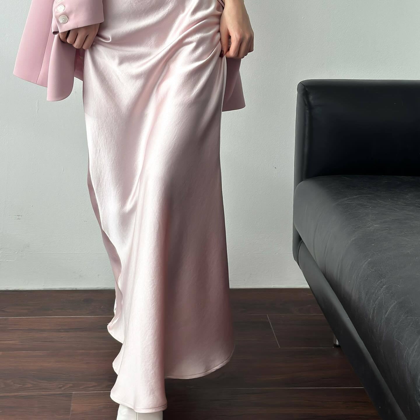 Women's elegant maxi skirt in a silk blend with a figure-flattering cut NOVAE
