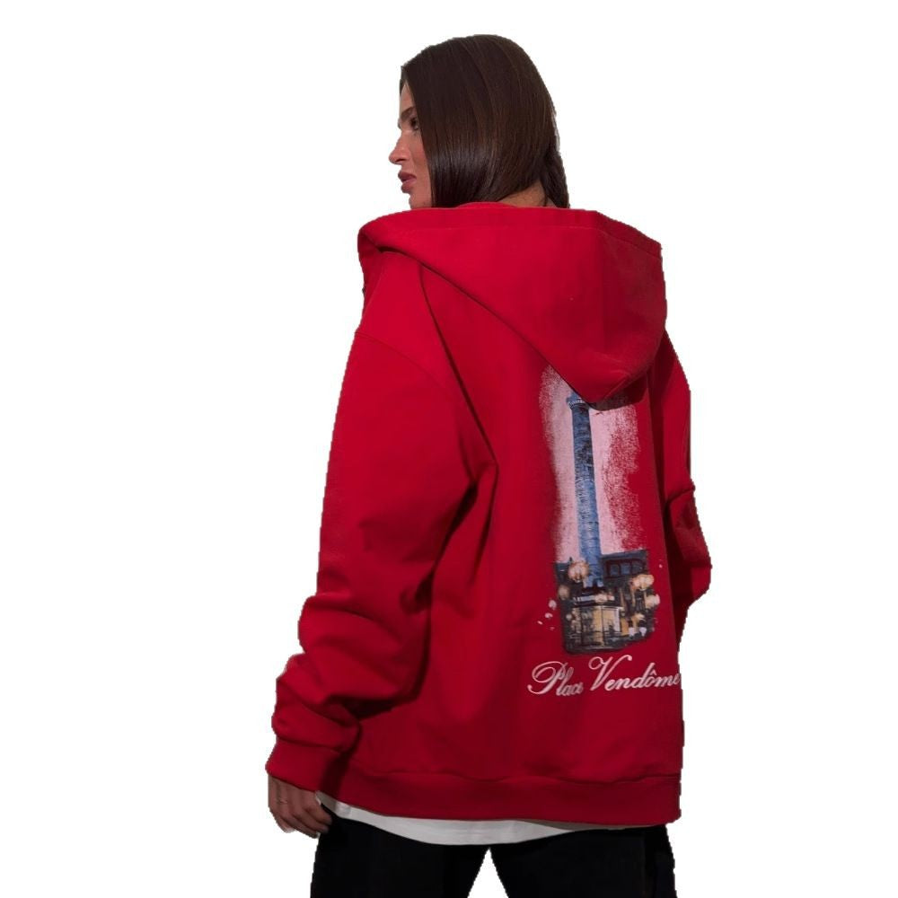 Women's hoodie with creative graphic design and oversized cut NOVAE