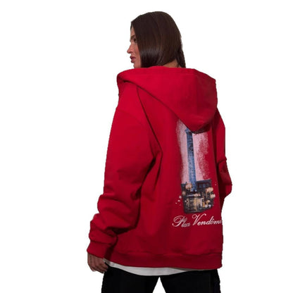 Women's hoodie with creative graphic design and oversized cut NOVAE
