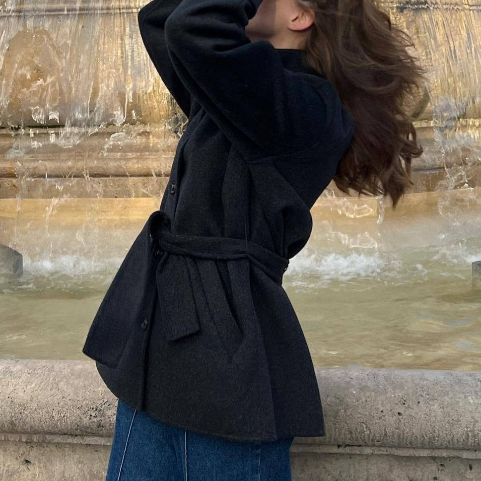 Women's Elegant Transitional Coat with Adjustable Belt NOVAE