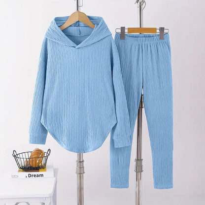 Women's casual sweatshirt and pants set with structured design NOVAE