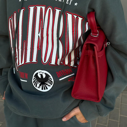 Women's oversized hoodie with creative graphic design NOVAE