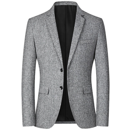 Men's modern and elegant blazer in textured fabric NOVAE