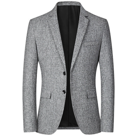 Men's modern and elegant blazer in textured fabric NOVAE