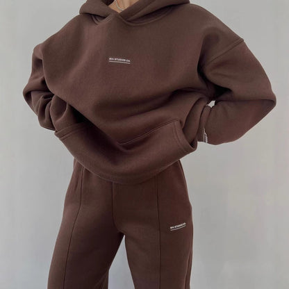 Women's Comfortable Oversized Hoodie with Kangaroo Pocket and Modern NOVAE Logo