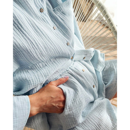 Women's Casual Leisure Suit with Button Details and Convenient Pockets NOVAE