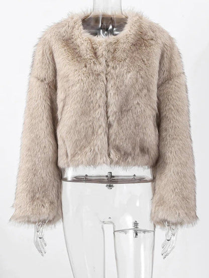 Women's Cozy and Elegant Faux Fur Jacket NOVAE