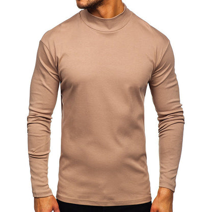 Men's long-sleeved shirt with stand-up collar made of high-quality material NOVAE