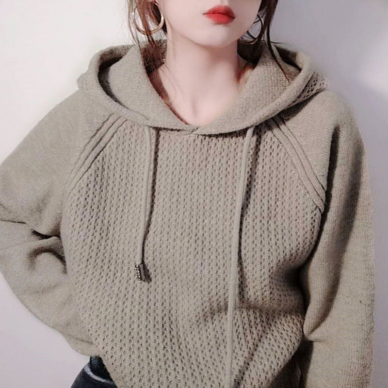 Women's hoodie with innovative structure and casual cut NOVAE