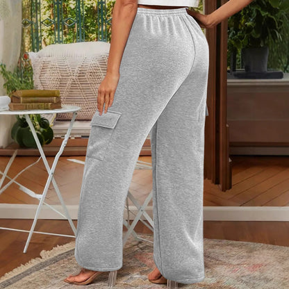 Women's cargo trousers with a relaxed fit and elasticated waistband NOVAE