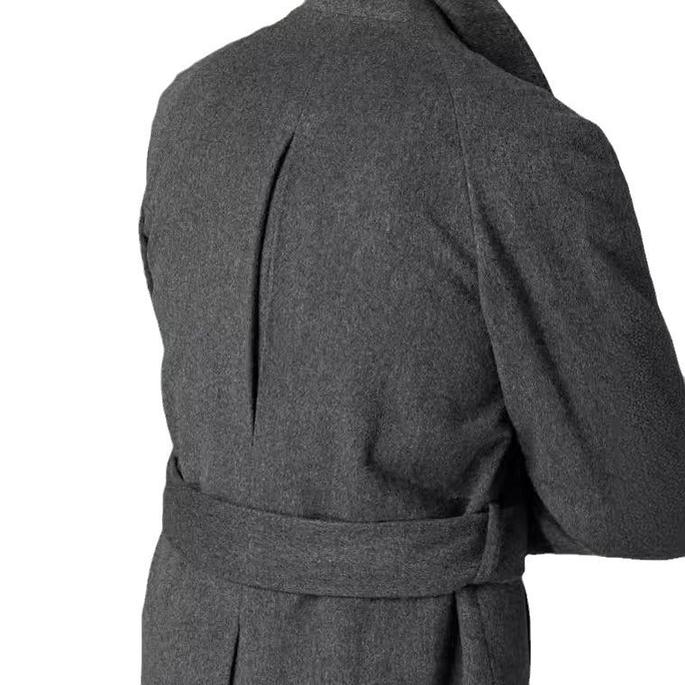 Men's fashionable wool trench coat with tie belt and large pockets NOVAE