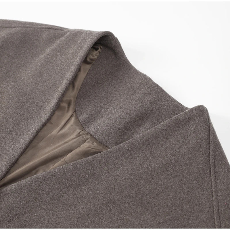 Women's modern oversized jacket with elegant button closure NOVAE