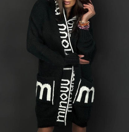 Women's cozy hooded cardigan NOVAE