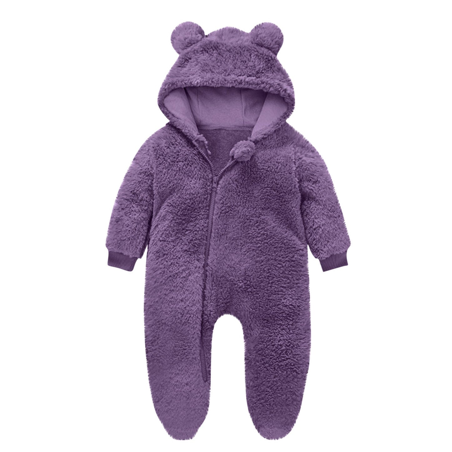 Toddler Fleece Overall with Bear Ears NOVAE