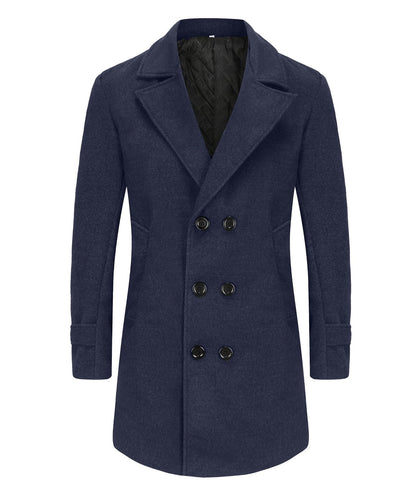 Men's stylish and elegant double-breasted overcoat NOVAE