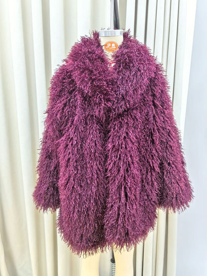Women's cozy long-haired coat NOVAE