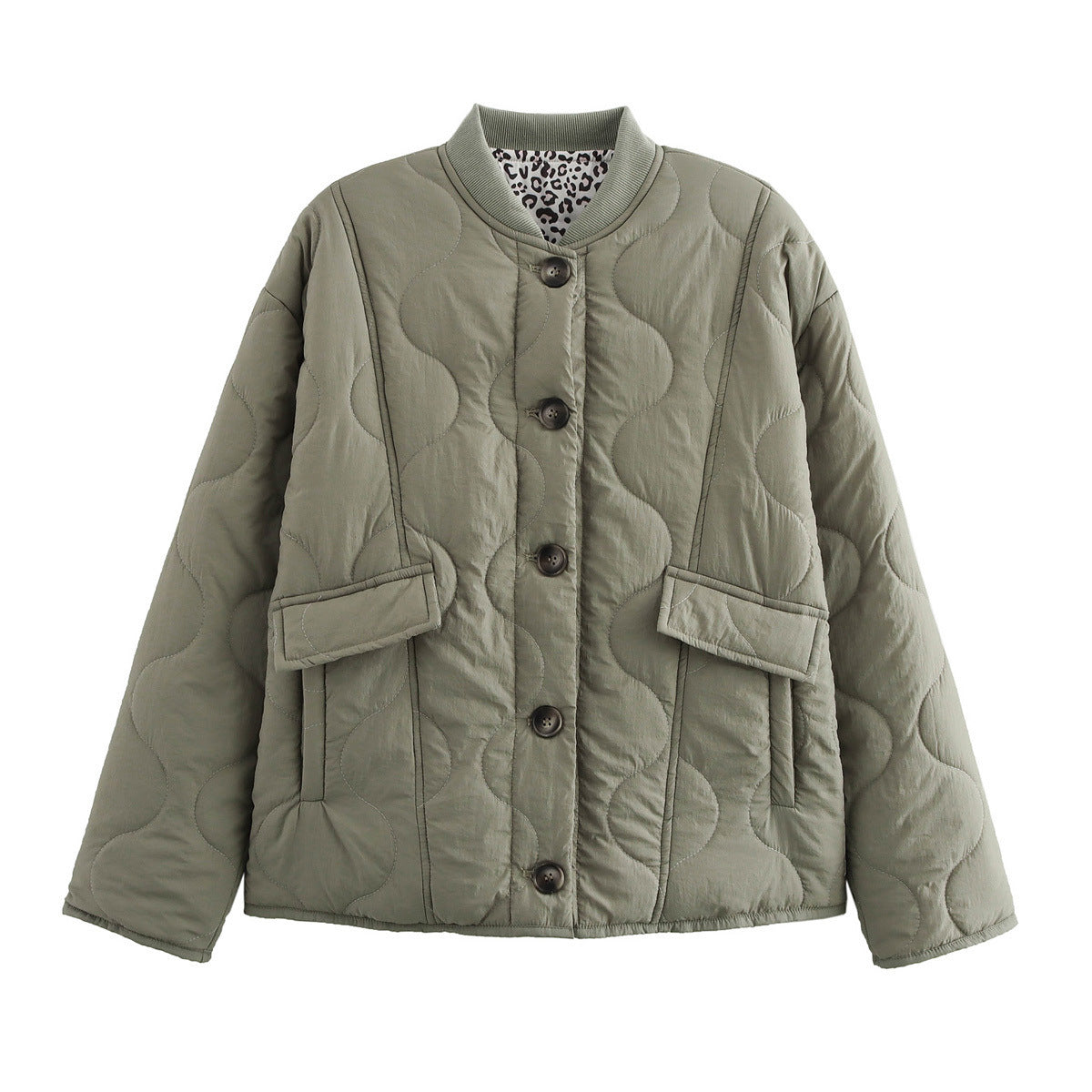Women's quilted transitional jacket with practical pockets NOVAE