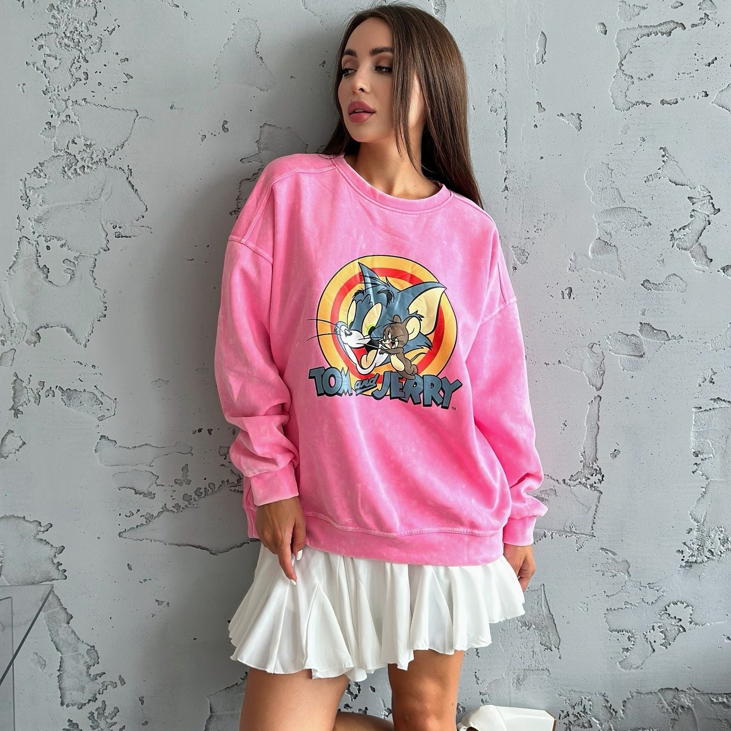 Women's casual hoodie with unique cartoon design NOVAE