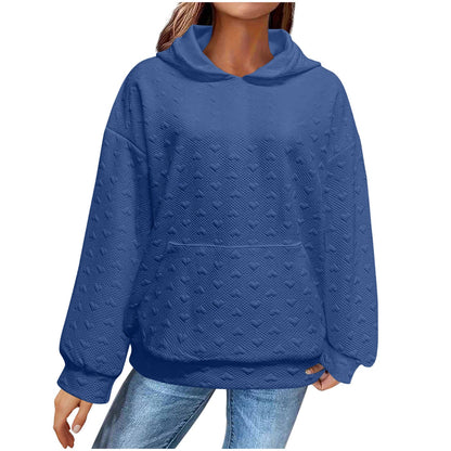 Women's Cozy Oversized Hoodie with Textured Surface NOVAE