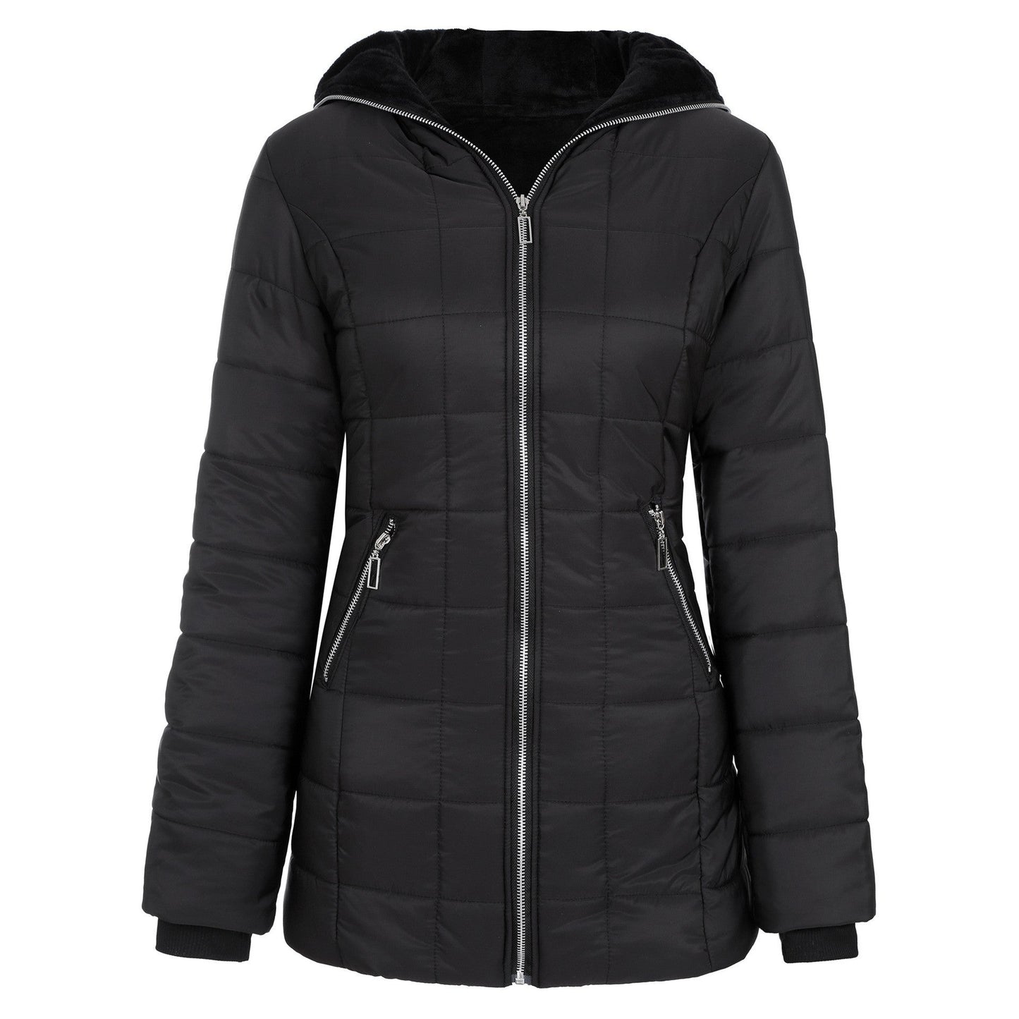 Women's sporty functional jacket with hood and insulating lining NOVAE