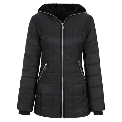 Women's sporty functional jacket with hood and insulating lining NOVAE