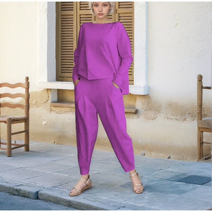 Women's sporty sweat outfit with elastic waistband and spacious pockets NOVAE