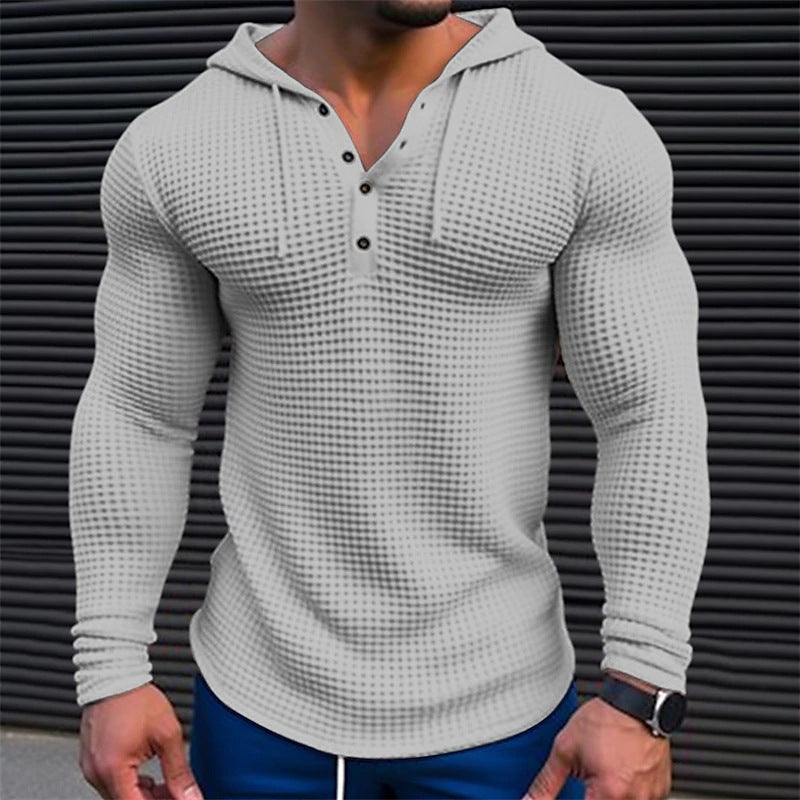 Men's hoodie with structured design and collar NOVAE
