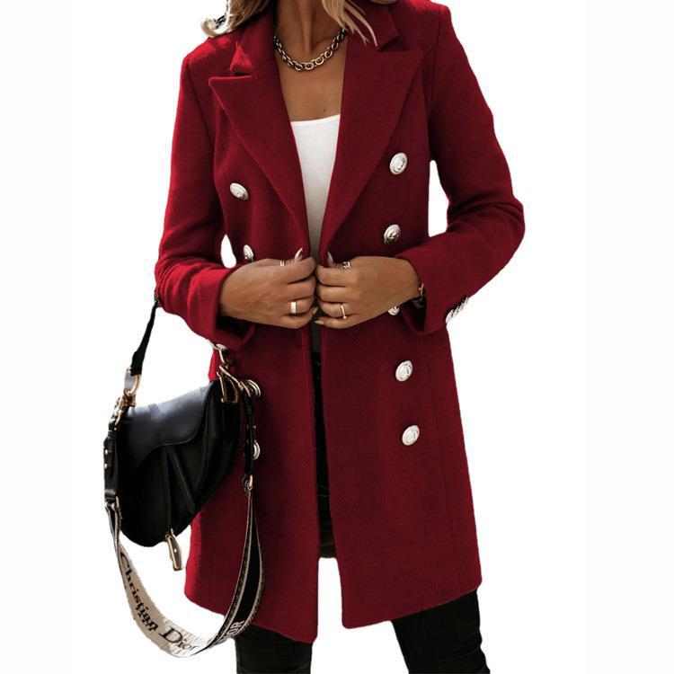 Women's elegant double-button coat NOVAE