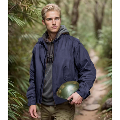 Men's versatile outdoor jacket with practical pockets and weatherproof material NOVAE