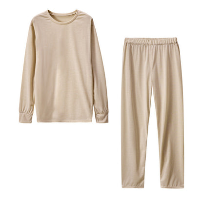 Women's Long Sleeve Pajama Set with Elastic Pants NOVAE